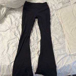 Black Split 59 flare leggings